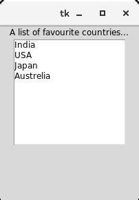 Image result for Python Windows within ListBox