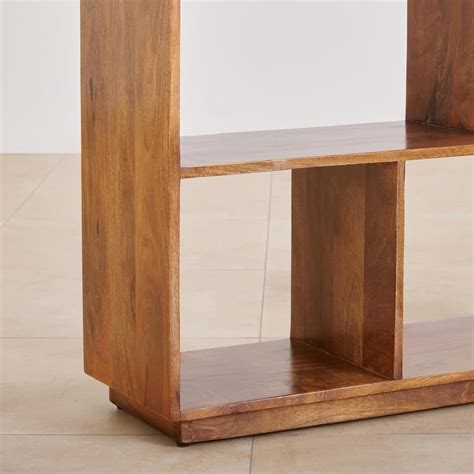 Buy (Refurbished) Helios Amante Mango Wood 2-Tier Book Shelf - Brown ...