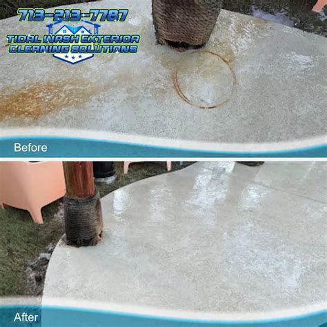 Rust Stain Removal for Concrete Surfaces | Tidal Wash TX
