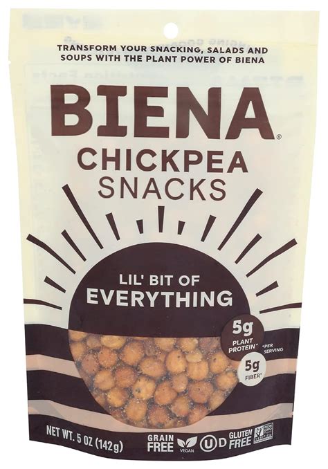 Biena Foods Lil Bit of Everything Chickpea Snack, 5 OZ for Wholesale