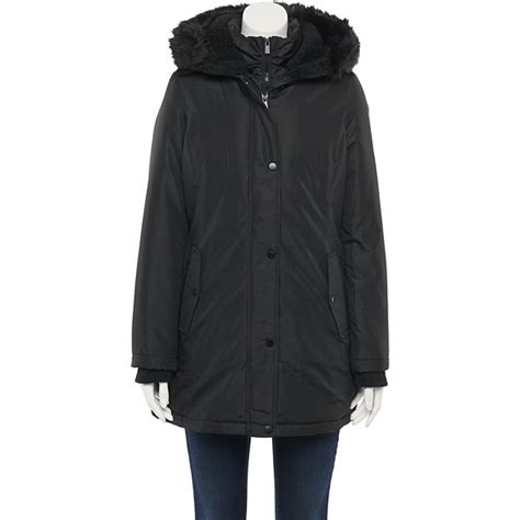 Women's d.e.t.a.i.l.s Faux-Fur Hood Water-Resistant Parka Jacket