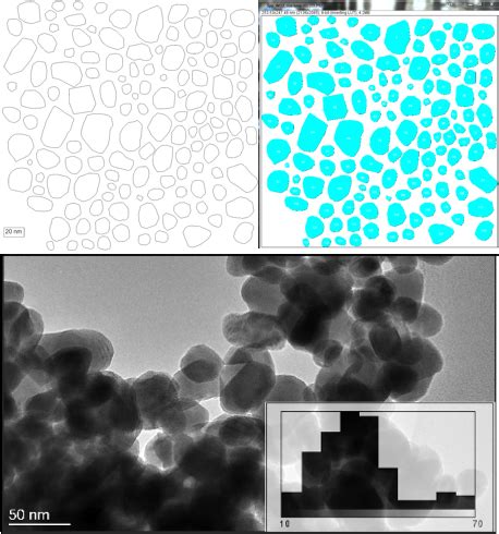 ImageJ Particle Size Distribution Tutorial 的图像结果