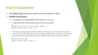 Image result for Insert DML