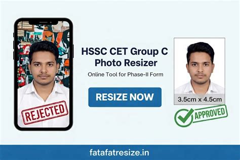 HSSC CET Phase 2 Form: No Fee Payment? & Photo/Signature Resizer (2026 ...