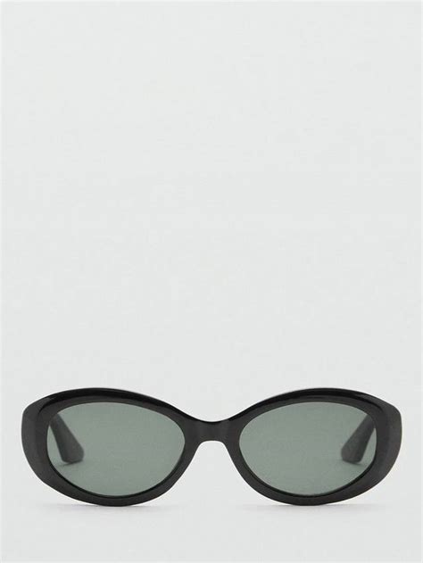Mango Flora Sunglasses, Black