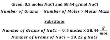 Image result for Molar Mass Examples