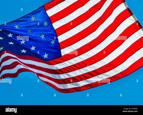 USA, New York City, 15 star US flag Stock Photo - Alamy