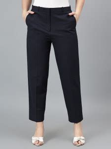 CANTABIL Regular Fit Women Dark Blue Trousers - Buy CANTABIL Regular ...