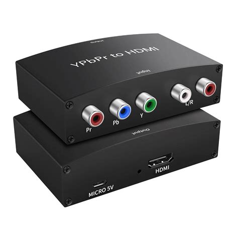 Microware 5 RCA Ypbpr Component to HDMI 1080P HD Video Audio Converter ...