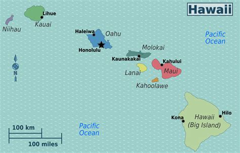 Detailed regions map of Hawaii. Hawaii detailed regions map | Vidiani ...