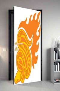 qth 213 cm Line Art Dor-1636 Design Door Sticker Self Adhesive Sticker ...