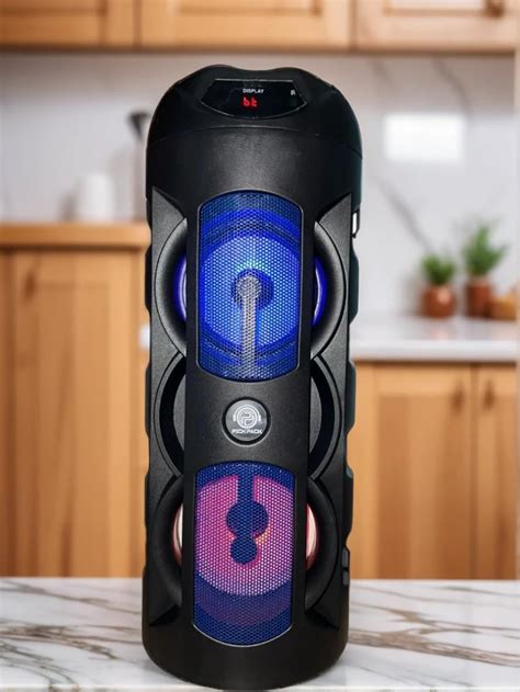 Mv Portable Bluetooth Tower Speaker, 30W RGB Disco Lights, Wireless ...
