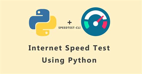Image result for Internet Speed Checker Python