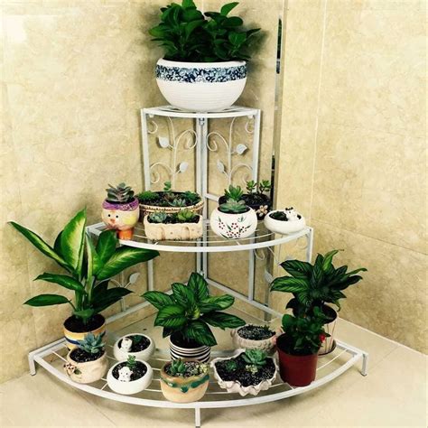 3-Tier Corner Plant Stand - Space-Saving Indoor Planter Shelf for Styl