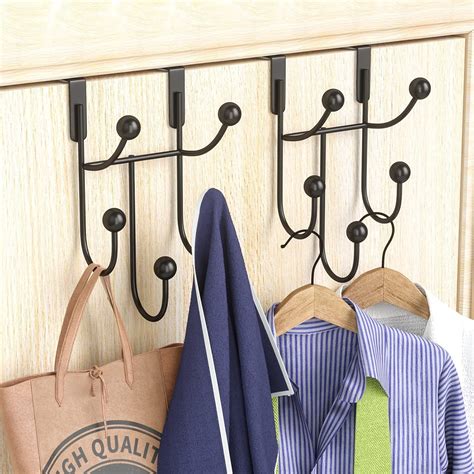 HapiRm Stainless Steel Over Door Hooks with 5 Hooks, 2 India | Ubuy