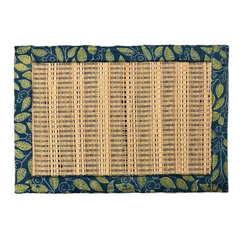 Leaf Print Bamboo Mat – Pure Finds