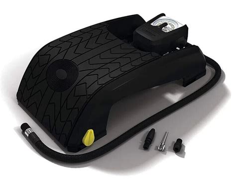 Michelin 12206 Analogue Double Barrel Foot Pump (Black)