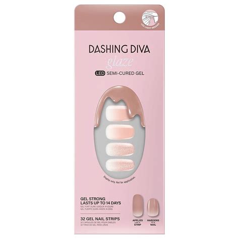 Dashing Diva Semi-Cured Gel Nail Strips Velvet Blush | Walgreens