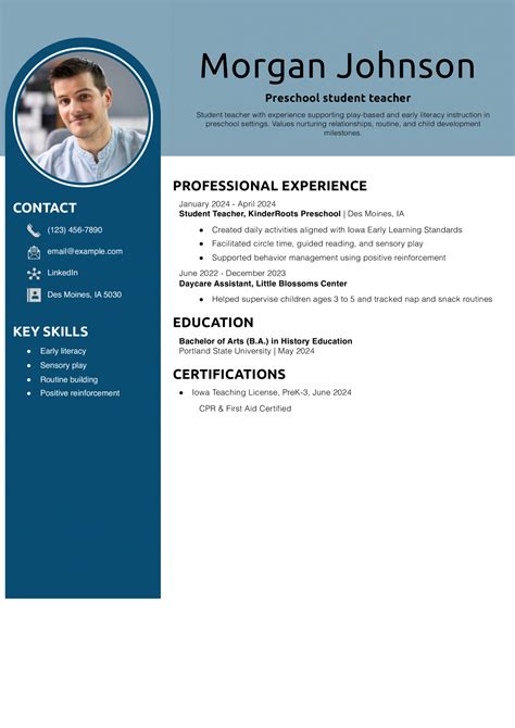 20 Best Student Teacher Resume Examples and Templates for 2025