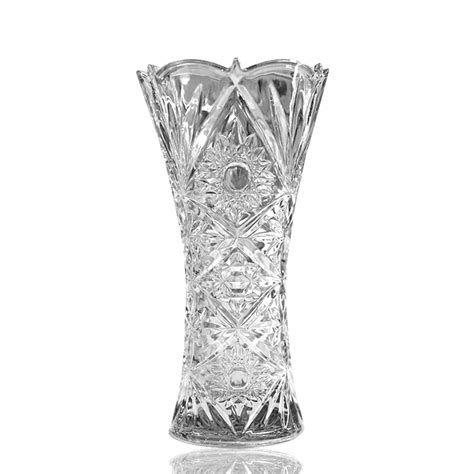 Buy Joy2u Vase 9 inch Flower Glass Vase, Clear Transparent Crystal ...