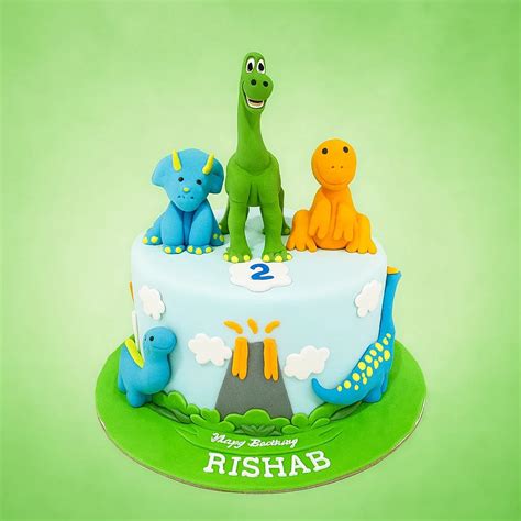 Dino Friends Cake - Aubree Haute Chocolaterie