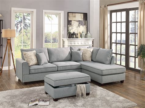 Gray Sectional Sofa | Baci Living Room