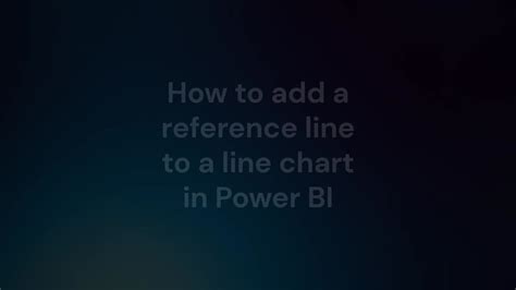 Power BI Dynamic Reference Line 的图像结果