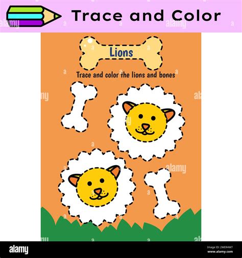 Pen tracing lines activity worksheet for children. Pencil control for ...