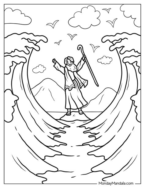 34 Moses Coloring Pages (Free PDF Printables)