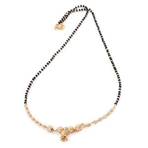 Buy Gold Era One Gram Gold Plated Mangalsutra Tanmaniya Nallapusalu ...