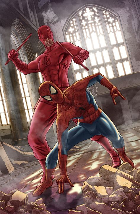 ArtStation - Marvel Team-Up featuring Daredevil and Spider-Man
