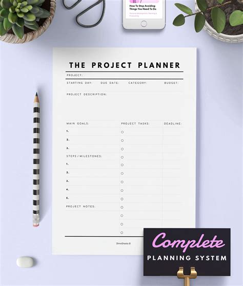 Image result for Project Planner Examples