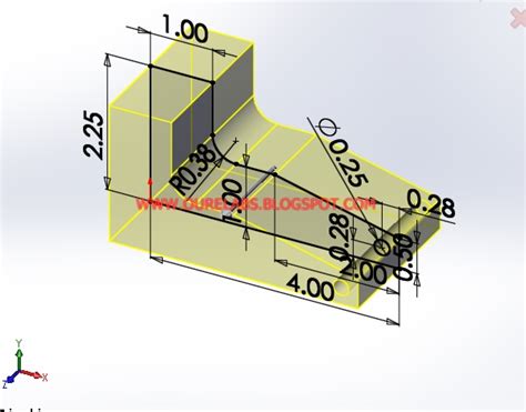 SolidWorks Part Tutorial 的图像结果