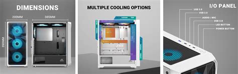 Buy Ant Esports ICE-112 White Gaming Cabinet