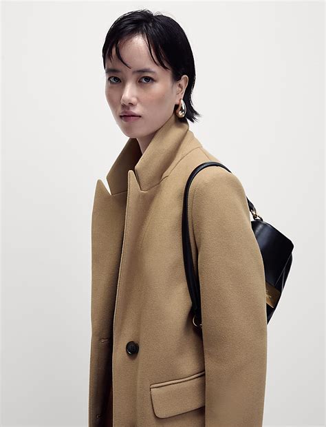 Buy Single Breasted Longline Tailored Coat at Marks & Spencer