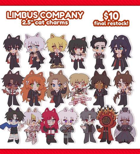 LIMBUS COMPANY Acrylic Charms - Etsy