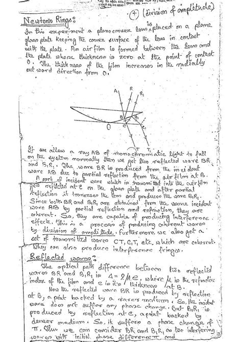 Newton's ring-Michaelson - Physical Chemistry - Studocu