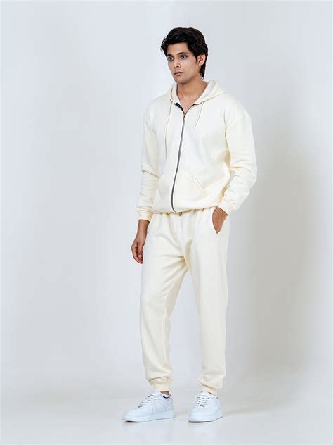 Buy Off White Tistabene Hoodie With Jogger Co-ord Set Online | Tistabene