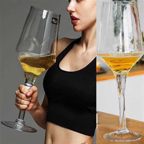 Amazon.com | YUANXIN Giant Wine Glass Huge Stemware Creative Oversized ...