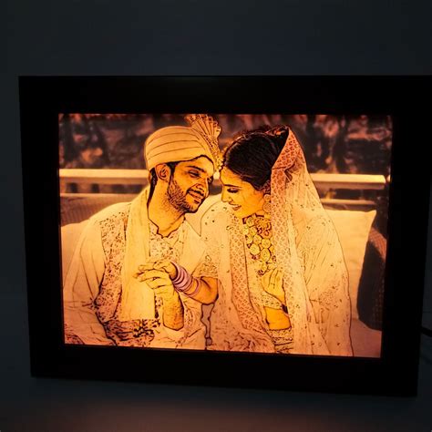 4D Sketch Illusion Photo Frame With Backlight – Best Gift Forever ...