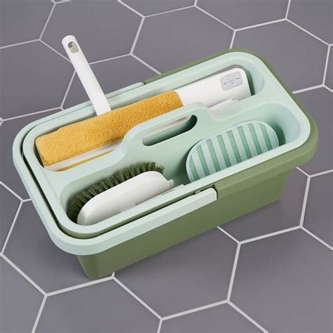 PEPPRIG cleaning bucket and caddy, green - IKEA