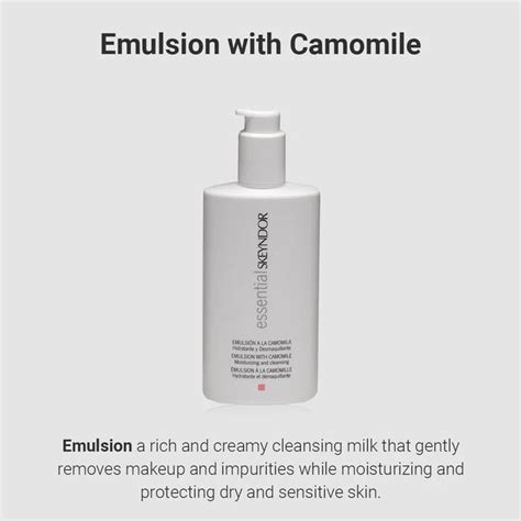 Skeyndor Essential Cleansing Emulsion With Camomile - 250ml ...