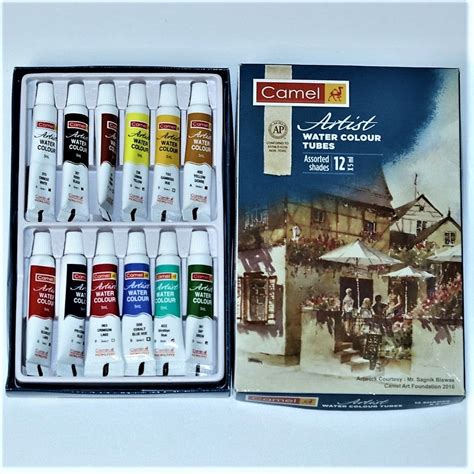 Camel Artist Water Colors Tubes Set 5ml x 12 assorted shades – IntelKids