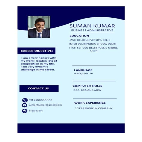 Image result for HTML Tables Bio Data