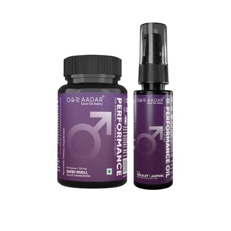 AADAR Ayurveda Performance Booster Combo Pack for Sexual Wellness (60