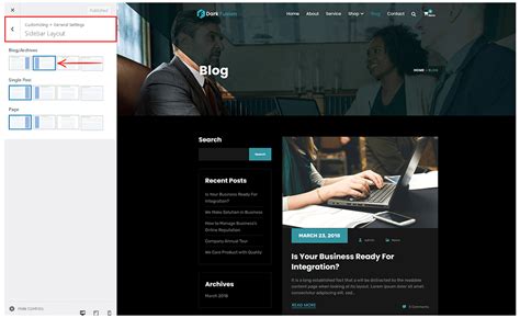 Image result for Customize Sidebar Layout