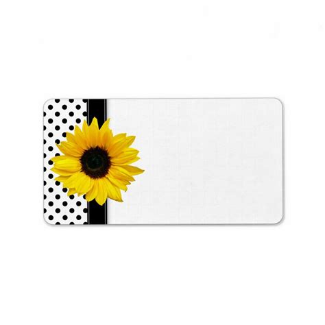 Sunflower Wedding Blank Address Labels | Zazzle | Address label ...