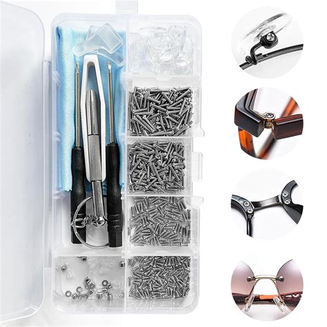 Amazon.com: Eyeglass Repair Kit with Screws, PHDHQS Eye Glasses ...