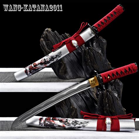 20''Self-defense 1060 Tanto Sharp Mini katana Knife Japanese Samurai ...