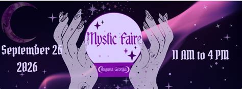 Mystic Faire 2026, Back To Nature Garden Center, Augusta, 26 September ...